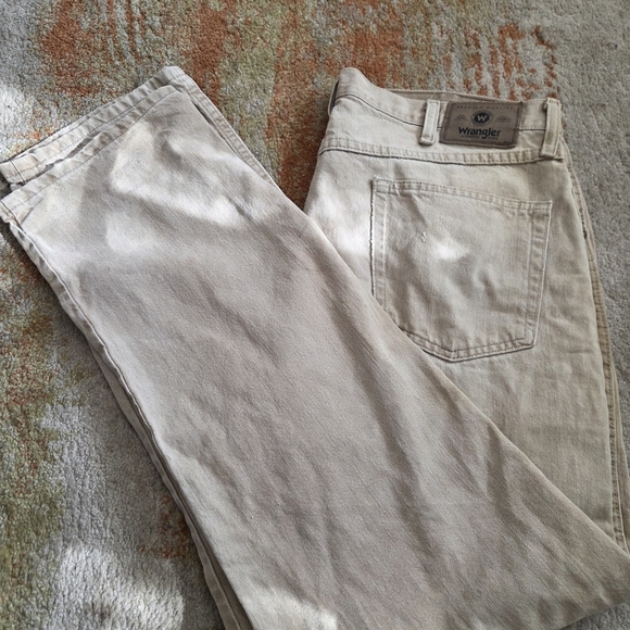 Wrangler Other - Wrangler Light Khaki Denim Pants 38×32